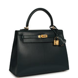 Hermes Kelly Sellier 25 Vert Cypress Chevre Chamkila Gold Hardware - Thumbnail View 2