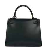 Hermes Kelly Sellier 25 Vert Cypress Chevre Chamkila Gold Hardware - Thumbnail View 4