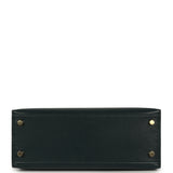 Hermes Kelly Sellier 25 Vert Cypress Chevre Chamkila Gold Hardware - Thumbnail View 6