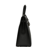 Pre-owned Hermes Kelly Sellier 35 Black Epsom Palladium Hardware - Thumbnail View 3