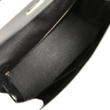 Pre-owned Hermes Kelly Sellier 35 Black Epsom Palladium Hardware - Thumbnail View 8