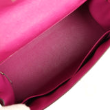 Pre-owned Hermes Kelly Sellier 28 Rose Poupre Ostrich Palladium Hardware - Thumbnail View 8