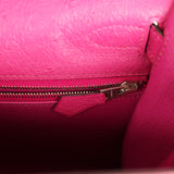 Pre-owned Hermes Kelly Sellier 28 Rose Poupre Ostrich Palladium Hardware - Thumbnail View 9