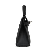 Hermes Kelly Sellier 20 Black Epsom Palladium Hardware - Thumbnail View 3