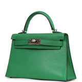 Pre-owned Hermes Kelly Sellier 20 Bambou Chevre Mysore Palladium Hardware - Thumbnail View 5