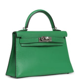 Pre-owned Hermes Kelly Sellier 20 Bambou Chevre Mysore Palladium Hardware - Thumbnail View 2