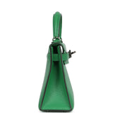 Pre-owned Hermes Kelly Sellier 20 Bambou Chevre Mysore Palladium Hardware - Thumbnail View 3