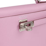 Hermes Kelly Sellier 20 Mauve Sylvestre Epsom Palladium Hardware - Thumbnail View 7
