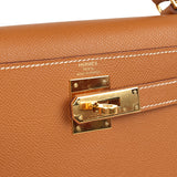 Pre-owned Hermes Kelly Sellier 28 Gold Epsom Gold Hardware - Thumbnail View 7