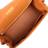 Pre-owned Hermes Kelly Sellier 28 Gold Epsom Gold Hardware - Thumbnail View 9