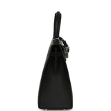 Hermes Kelly Sellier 25 Black Epsom Palladium Hardware - Thumbnail View 3