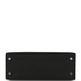 Hermes Kelly Sellier 25 Black Epsom Palladium Hardware - Thumbnail View 6