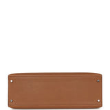 Pre-owned Hermes Kelly Sellier 42 Maxi Alezan Buffalo Palladium Hardware - Thumbnail View 6