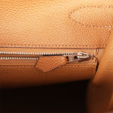 Pre-owned Hermes Kelly Sellier 42 Maxi Alezan Buffalo Palladium Hardware - Thumbnail View 9