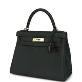 Hermes Kelly Retourne 28 Vert Mangrove Togo Permabrass Hardware - Thumbnail View 5