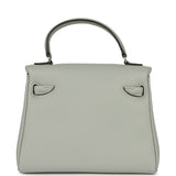 Hermes "Quelle Idolle" Kelly Doll Bleu Glacier, Vert Maquis Swift Palladium Hardware - Thumbnail View 4