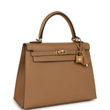 Hermes Kelly Sellier 25 Chai Epsom Gold Hardware - Thumbnail View 2