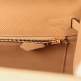 Hermes Kelly Sellier 25 Chai Epsom Gold Hardware - Thumbnail View 9