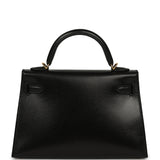Hermes Kelly Sellier 20 Black Box Gold Hardware - Thumbnail View 4