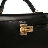 Hermes Kelly Sellier 20 Black Box Gold Hardware - Thumbnail View 7