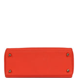 Pre-owned Hermes Kelly Retourne 25 Capucine Togo Gold Hardware - Thumbnail View 6