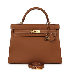 Hermes Kelly Retourne 32 Gold Togo Gold Hardware