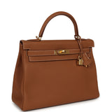 Hermes Kelly Retourne 32 Gold Togo Gold Hardware - Thumbnail View 2