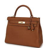Hermes Kelly Retourne 32 Gold Togo Gold Hardware - Thumbnail View 5