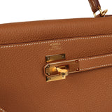 Hermes Kelly Retourne 32 Gold Togo Gold Hardware - Thumbnail View 7