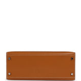 Pre-owned Hermes Kelly Sellier 28 Naturel Sable Butler Palladium Hardware - Thumbnail View 6
