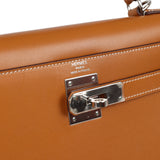 Pre-owned Hermes Kelly Sellier 28 Naturel Sable Butler Palladium Hardware - Thumbnail View 7