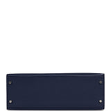 Pre-owned Hermes Kelly Sellier 32 Bleu Saphir Epsom Palladium Hardware - Thumbnail View 7