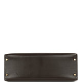 Vintage Hermes Kelly Sellier 35 Chocolat Box Calfskin Gold Hardware - Thumbnail View 6