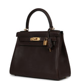 Hermes Kelly Retourne 28 Ebene Barenia Faubourg Gold Hardware - Thumbnail View 5