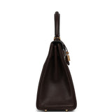 Hermes Kelly Retourne 28 Ebene Barenia Faubourg Gold Hardware - Thumbnail View 3