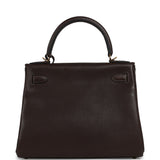 Hermes Kelly Retourne 28 Ebene Barenia Faubourg Gold Hardware - Thumbnail View 4