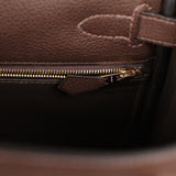 Hermes Kelly Retourne 28 Ebene Barenia Faubourg Gold Hardware - Thumbnail View 8