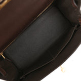 Hermes Kelly Retourne 28 Ebene Barenia Faubourg Gold Hardware - Thumbnail View 9