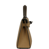 Hermes Casaque Kelly Sellier 20 Dune, Vert Loden Epsom Palladium Hardware - Thumbnail View 3