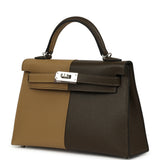 Hermes Casaque Kelly Sellier 20 Dune, Vert Loden Epsom Palladium Hardware - Thumbnail View 5