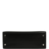 Pre-owned Hermes Kelly Sellier 25 Black Box Palladium Hardware - Thumbnail View 6