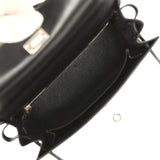 Pre-owned Hermes Kelly Sellier 25 Black Box Palladium Hardware - Thumbnail View 9