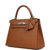 Hermes Kelly Sellier 28 Gold Verso Epsom Palladium Hardware - Thumbnail View 5