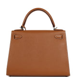 Hermes Kelly Sellier 28 Gold Verso Epsom Palladium Hardware - Thumbnail View 4