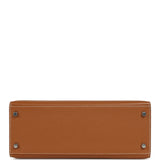 Hermes Kelly Sellier 28 Gold Verso Epsom Palladium Hardware - Thumbnail View 6