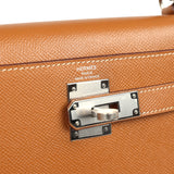 Hermes Kelly Sellier 28 Gold Verso Epsom Palladium Hardware - Thumbnail View 7