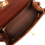 Pre-owned Hermes Kelly Sellier 25 Fauve Barenia Gold Hardware - Thumbnail View 9
