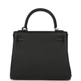 Hermes Kelly Retourne 25 Black Togo Palladium Hardware - Thumbnail View 4