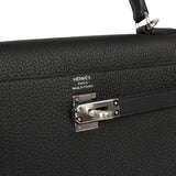 Hermes Kelly Retourne 25 Black Togo Palladium Hardware - Thumbnail View 7
