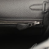 Hermes Kelly Retourne 25 Black Togo Palladium Hardware - Thumbnail View 9